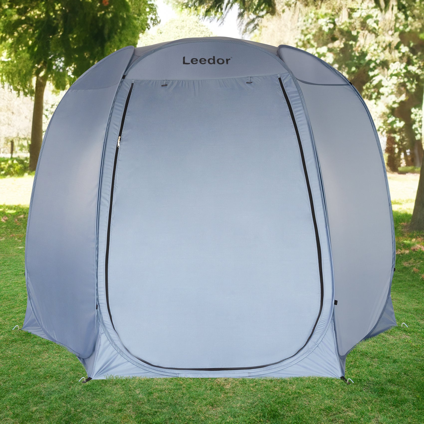 LEEDOR Screen House Room Mesh Net Tent Canopy Shelter Gazebo, Easy Setup & Waterproof & Sunshade, Suitable for Camping Trip, Backyard, Beach, Picnic, 10ft x 10ft