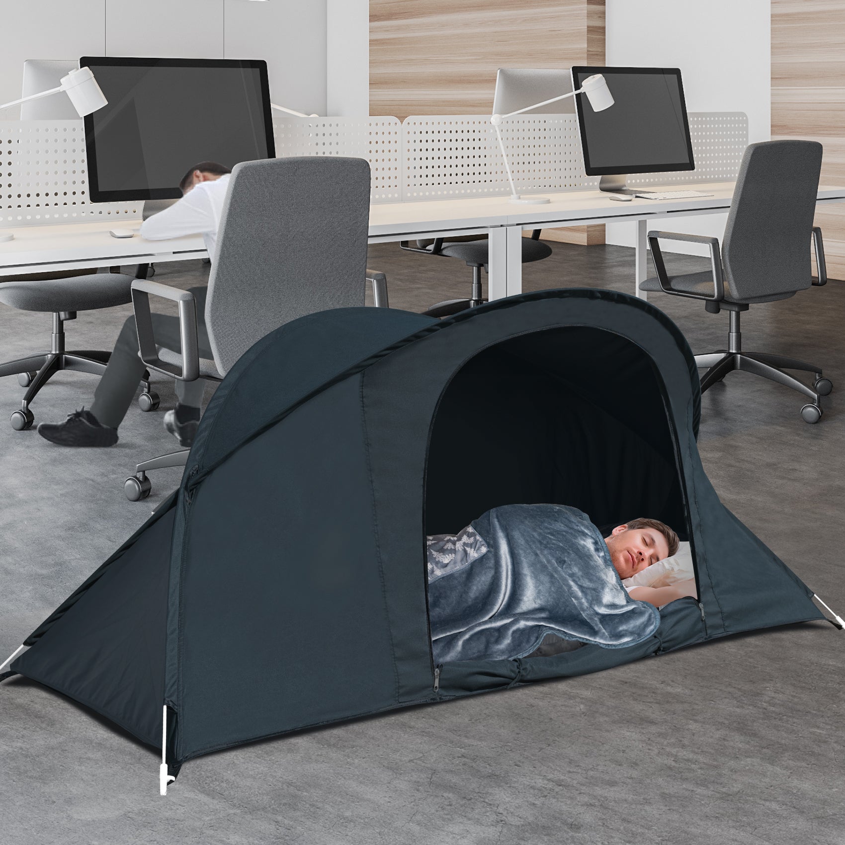 Bed Tents Canopy Bed–Privacy Dream Tent for Cozy Indoor Sleeping, Office Bed Tent Light-Reducing,and Breathable,One Person Lay Down