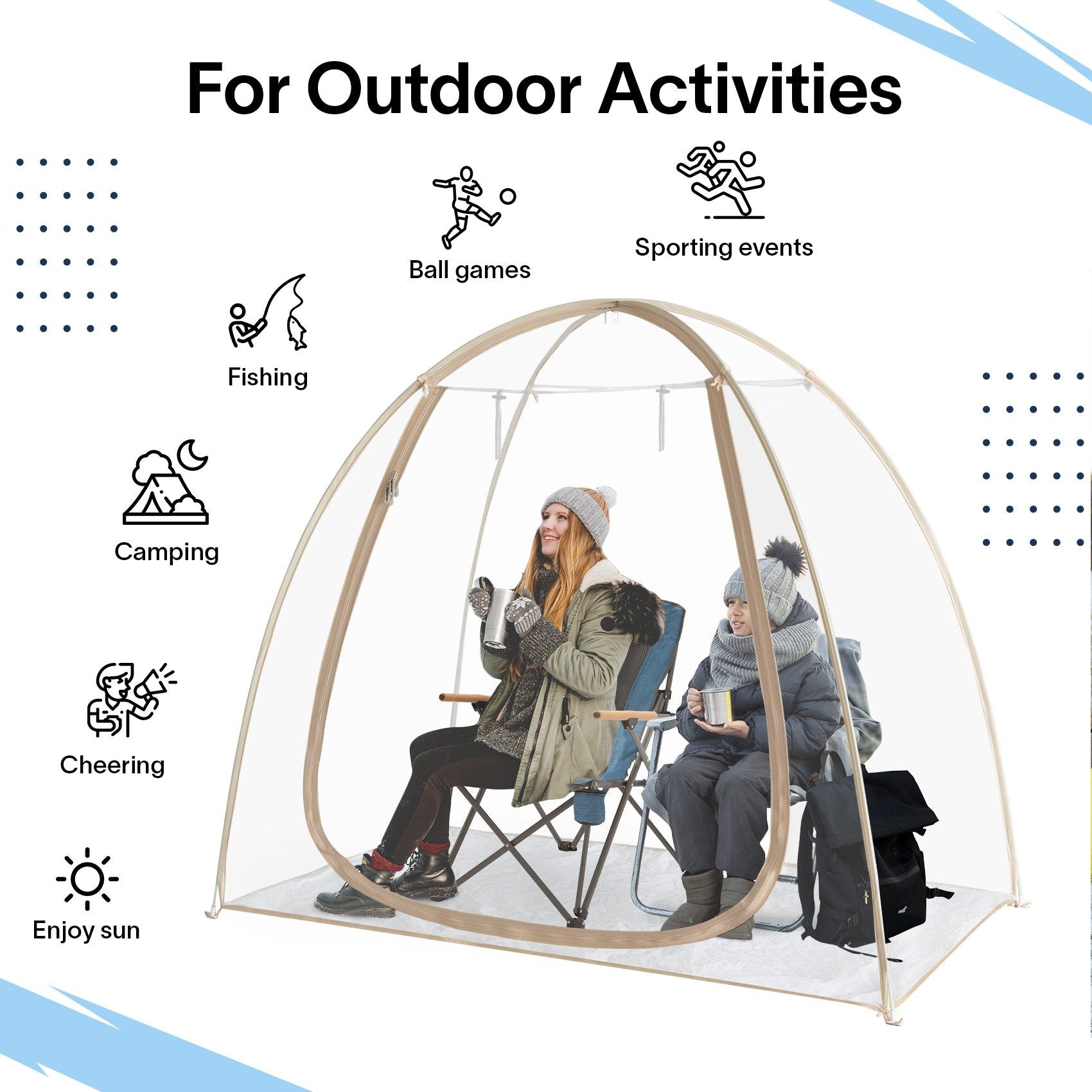 TopGold 2-4 Person Instant Pop Up Pod Tent, Weatherproof Sports Shelter for outdoor activities