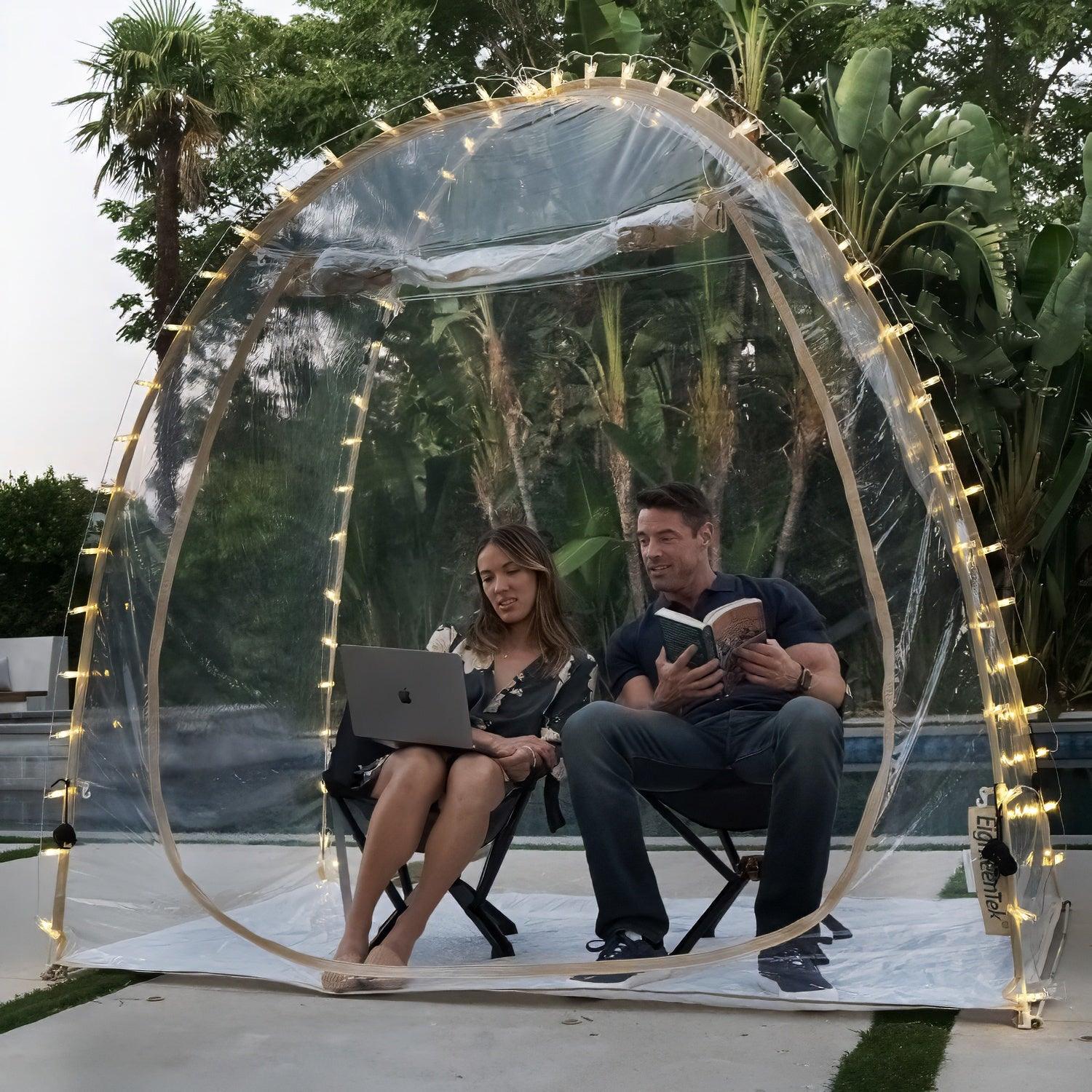 EighteenTek 7'x4' Pop Up Bubble Tent for backyard