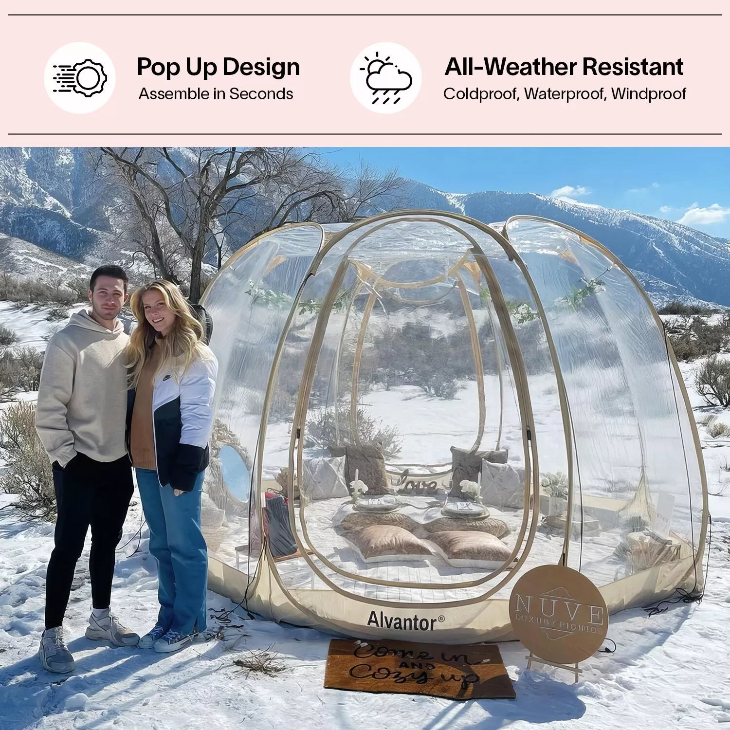 Alvantor All Weather Sport Tent Instant Tent Shelter Outdoor ๐๐ฎ๐๐๐ฅ๐ ๐ญ๐๐ง๐ญโข
