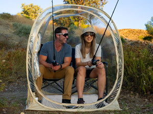 EighteenTek Pop Up All Weather Sports Tent with Clear 360° View – Portable Instant Shelter for Outdoor Events, Fishing, Cheering, Rain & Sun Protection