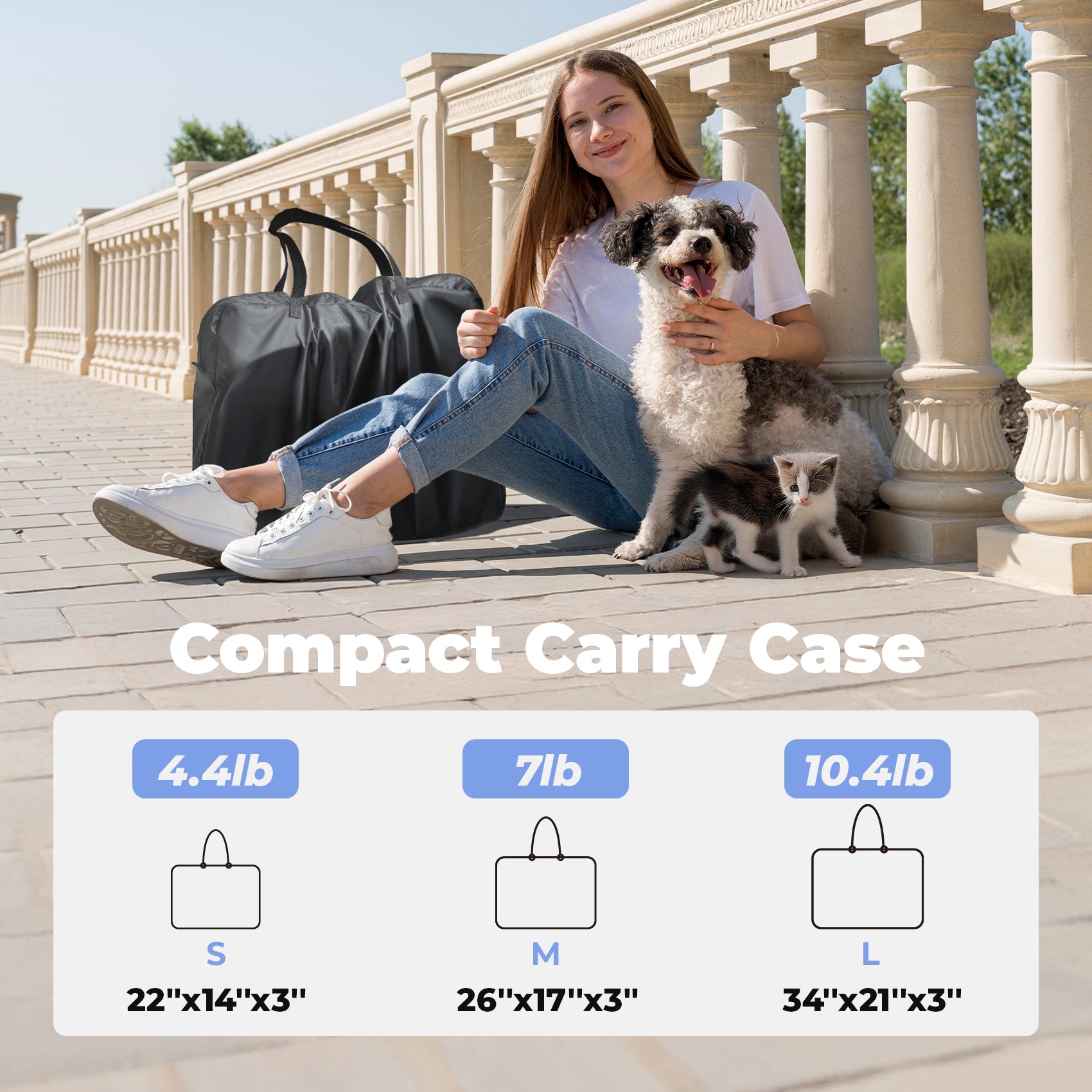 Alvantor 2-in-1 Cat Playpens, Detachable into 2 Separate Playpens with Additional 2 Doors, with Pee Pads, Portable Dog Playpen Cat Tent Enclosure for Kitten and Puppy Indoor Outdoor Use