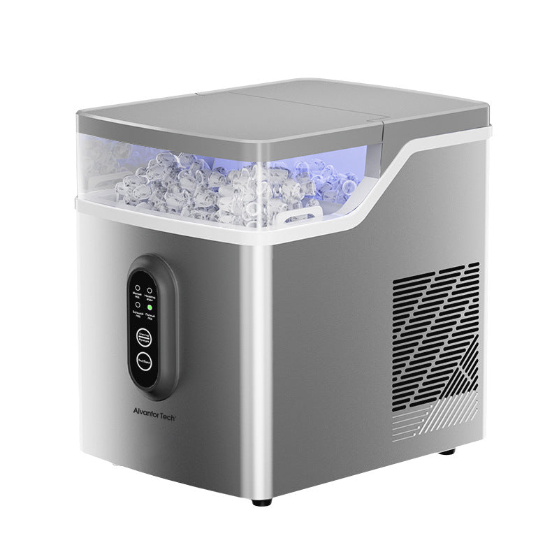 πΌπ‘π«ππ£π©π€π§ ππππβ’ Ice Maker Machine Countertop, Self-Cleaning Portable Ice Maker with 2 Water Refill Options, 45Lbs/Day, 24 Ice Cubes Ready in 13 Mins, Compact with Scoop & Basket for Home Kitchen Office Bar