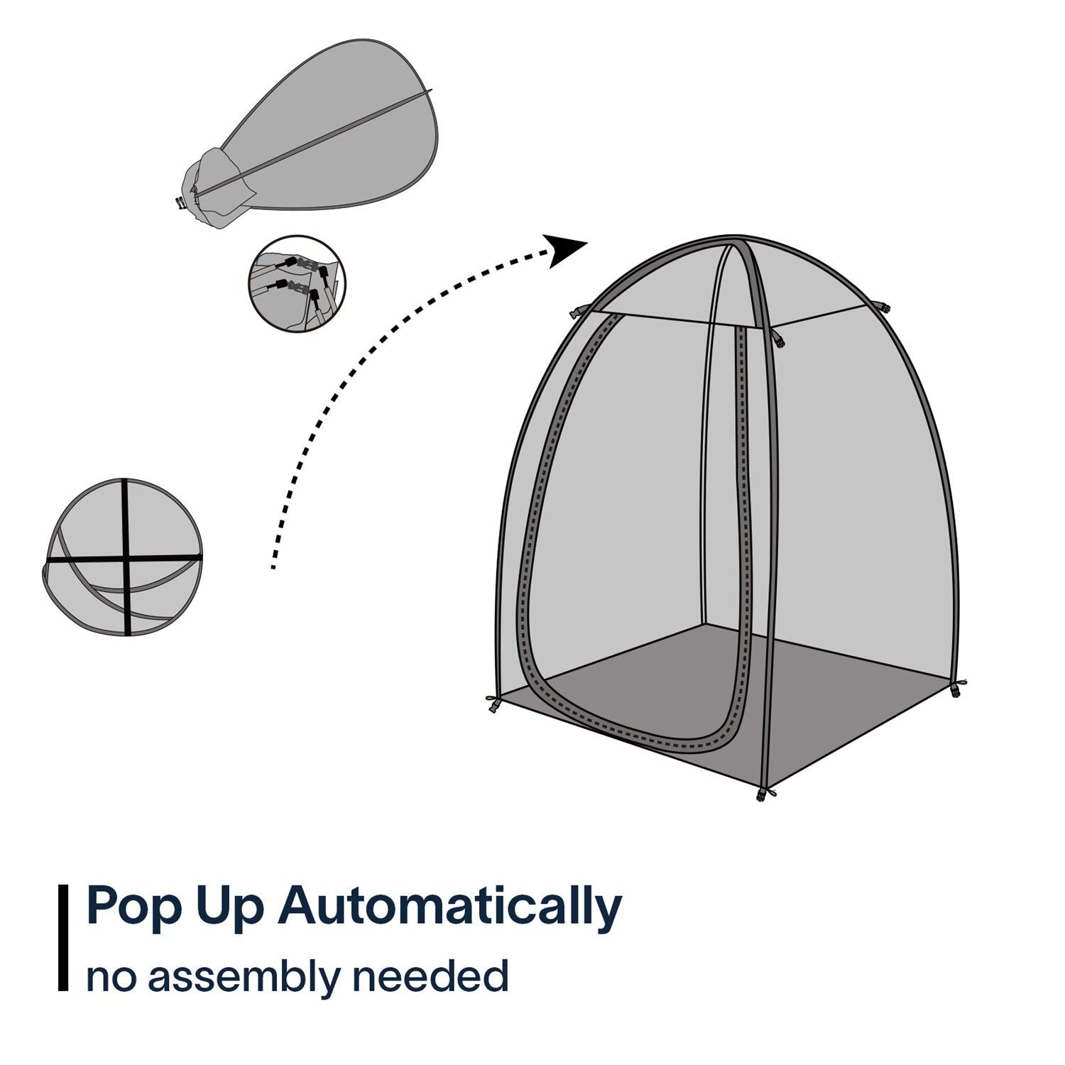TopGold Weather Pod Instant Sports Tent Outdoor Pop Up Shelter For Up To 2 People