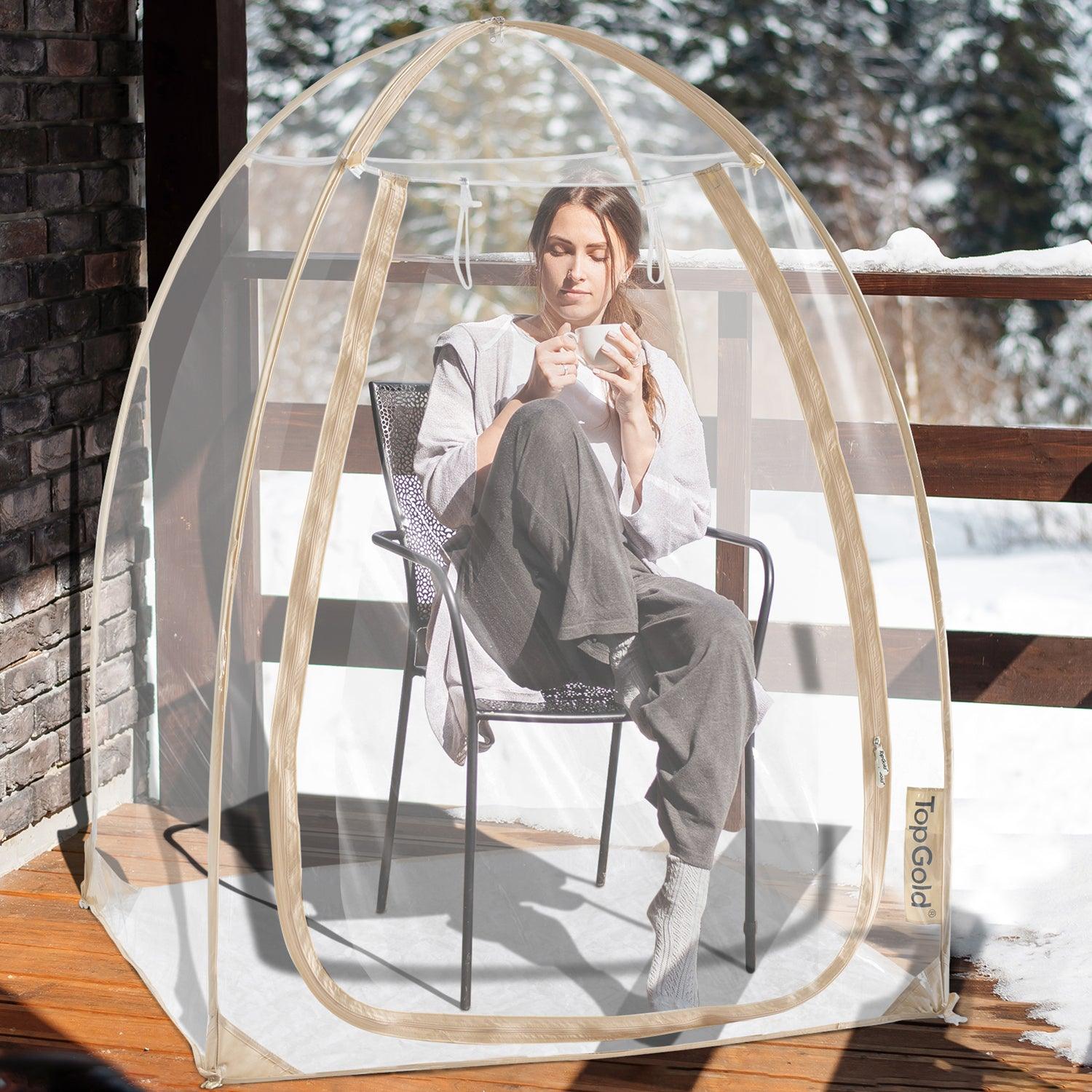 TopGold pop up weather pod for coffee