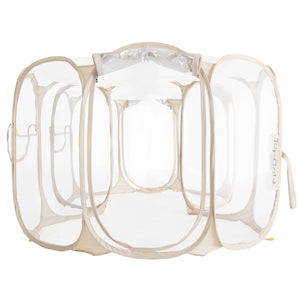 Alvantor Clear Pet Puppy Dog Playpen Indoor/Outdoor, Portable Playpen for Dog and Cat, Foldable Pop Up Dog Kennel Playpen with Carring Case, Size: 90"x45"x28"