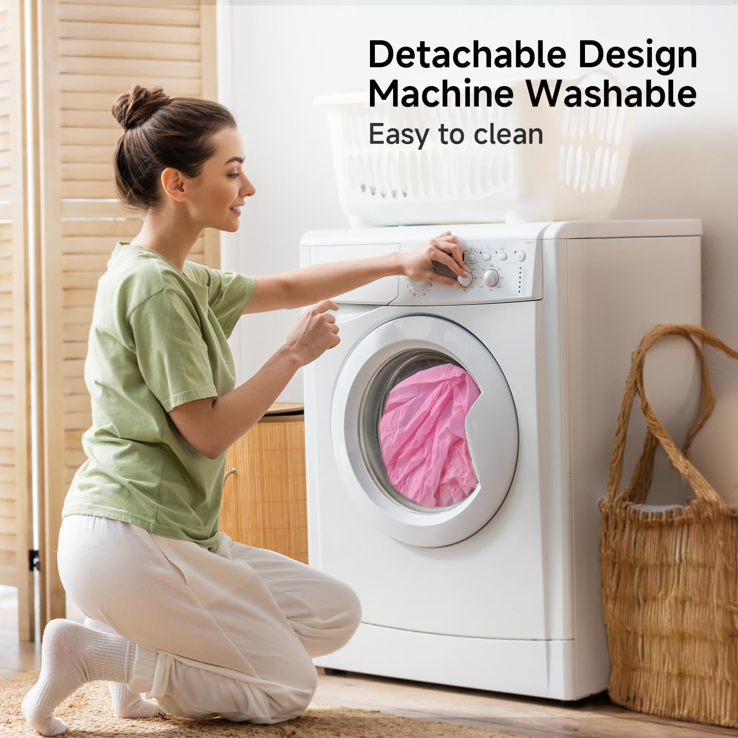 Alvantor Mosquito Net Bed Canopy Tents Dream Privacy Space Twin Size Sleeping Tents Indoor Pop Up Portable Frame Breathable Cottage Pink (Mattress Not Included)