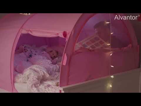 Alvantor Privacy Pop Bed Tent Pop-up Bed Canopy Brings Better Sleep for Kids & You