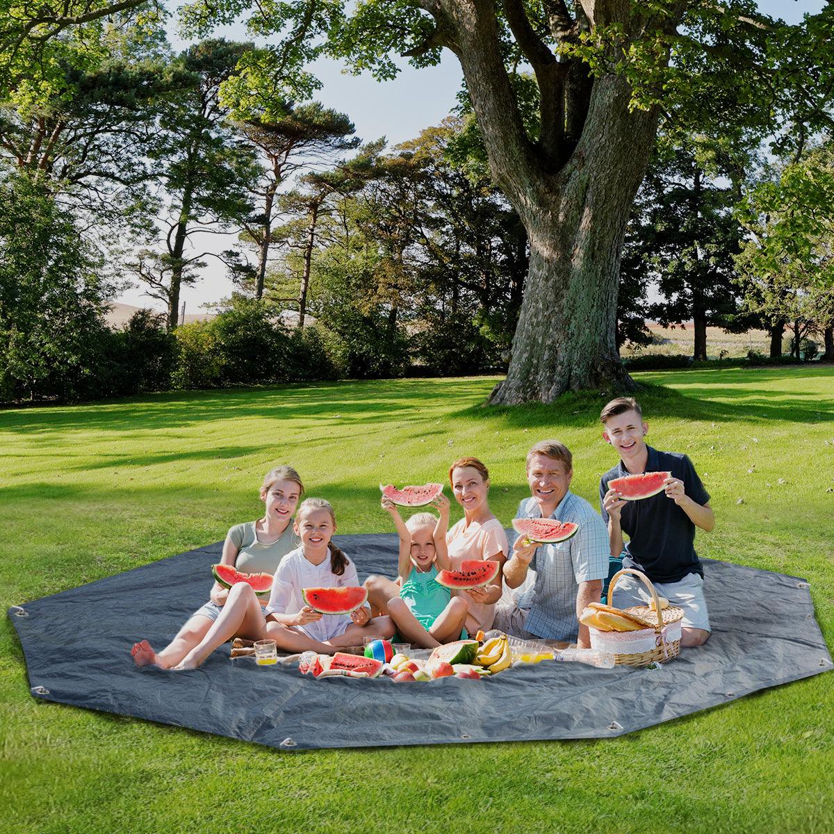 Waterproof PE Tarp Floor Mat For Screen House Gazebo - Alvantor