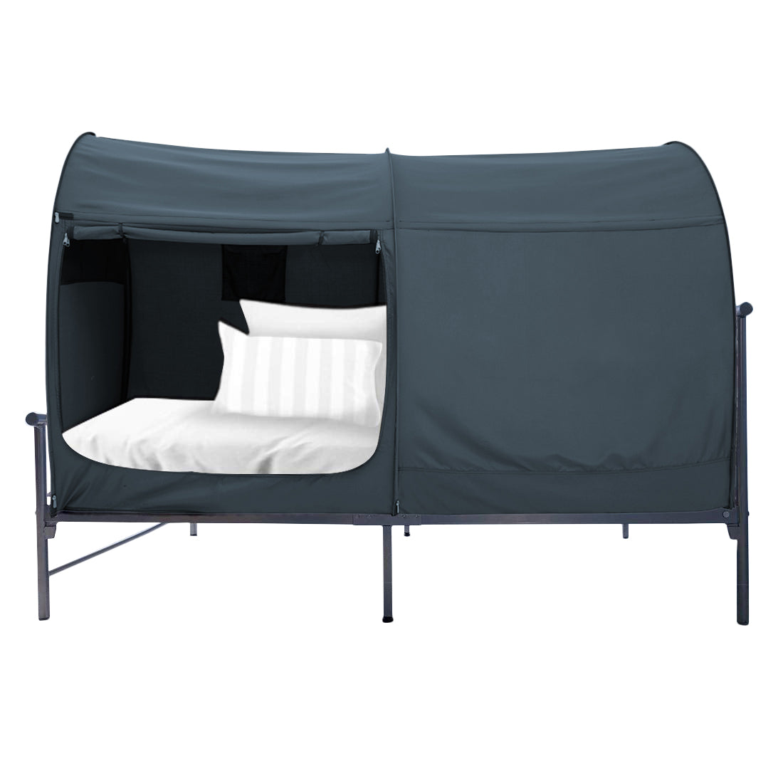 Privacy Bed Tent for Twin Size Bed – Indoor Pop Up Canopy Tent with Breathable Curtains, Light Blocking, Portable Frame (Mattress Not Included)