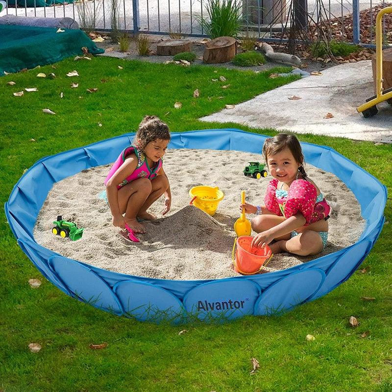 Alvantor Sandbox Sandpit Outdoor Kids Pool Foldable Dog Bathing Tub Play Accessories - Alvantor