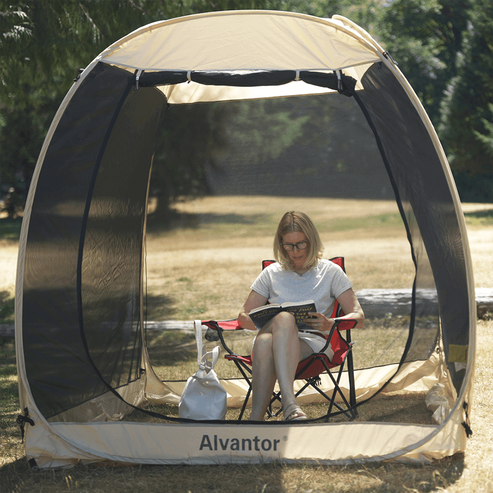 Alvantor Pop Up Tent for Backyard 6'x6' Outdoor Portable Canopy with Screen - Alvantor