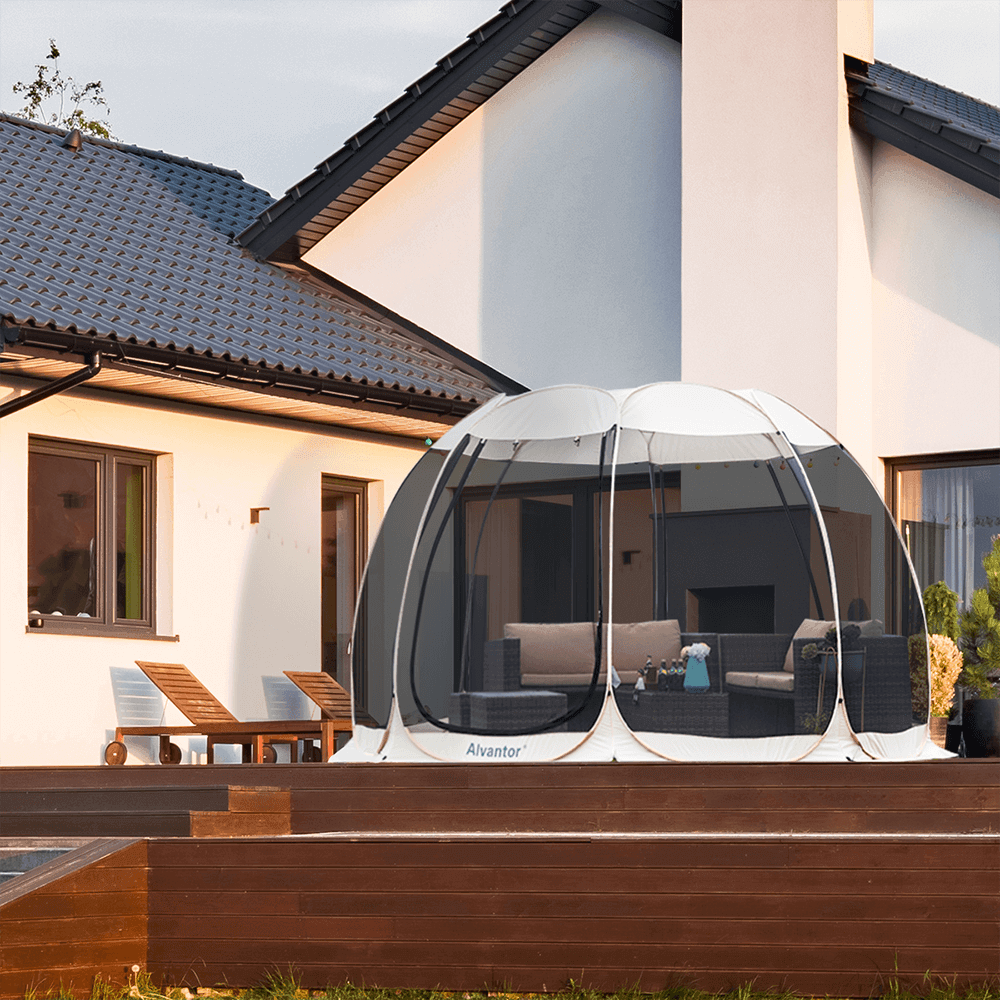 Alvantor 15'x15' Instant Canopy Gazebos with Screen Portable Mosquito Tent - Alvantor