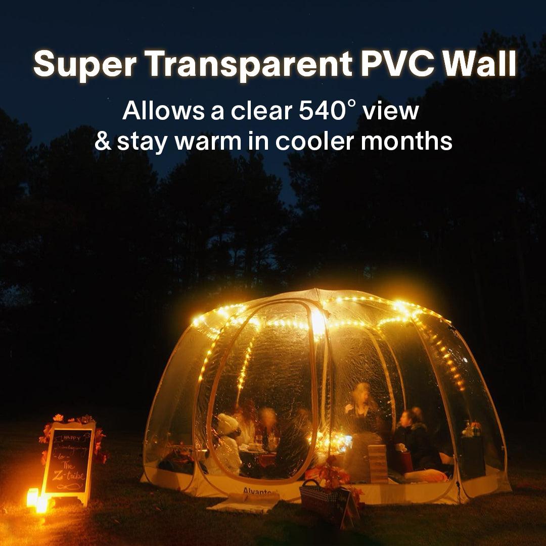 Alvantor Clear Bubble Tent Pop Up Gazebo Outdoor Multifunctional Family Shelter - Alvantor