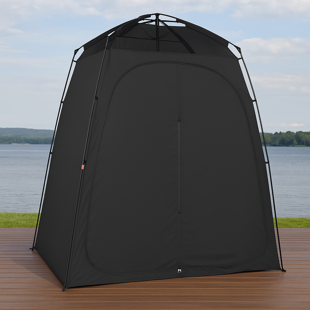 2 Rooms Privacy Outdoor Shower Tent