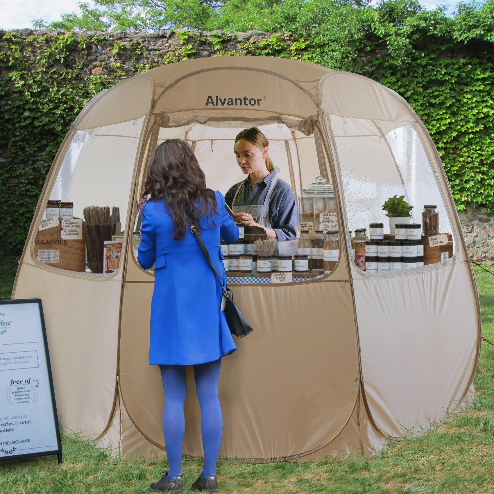 Alvantor/EighteenTek Pop Up Canopy Portable Vendor Booth Instant Concession Stand