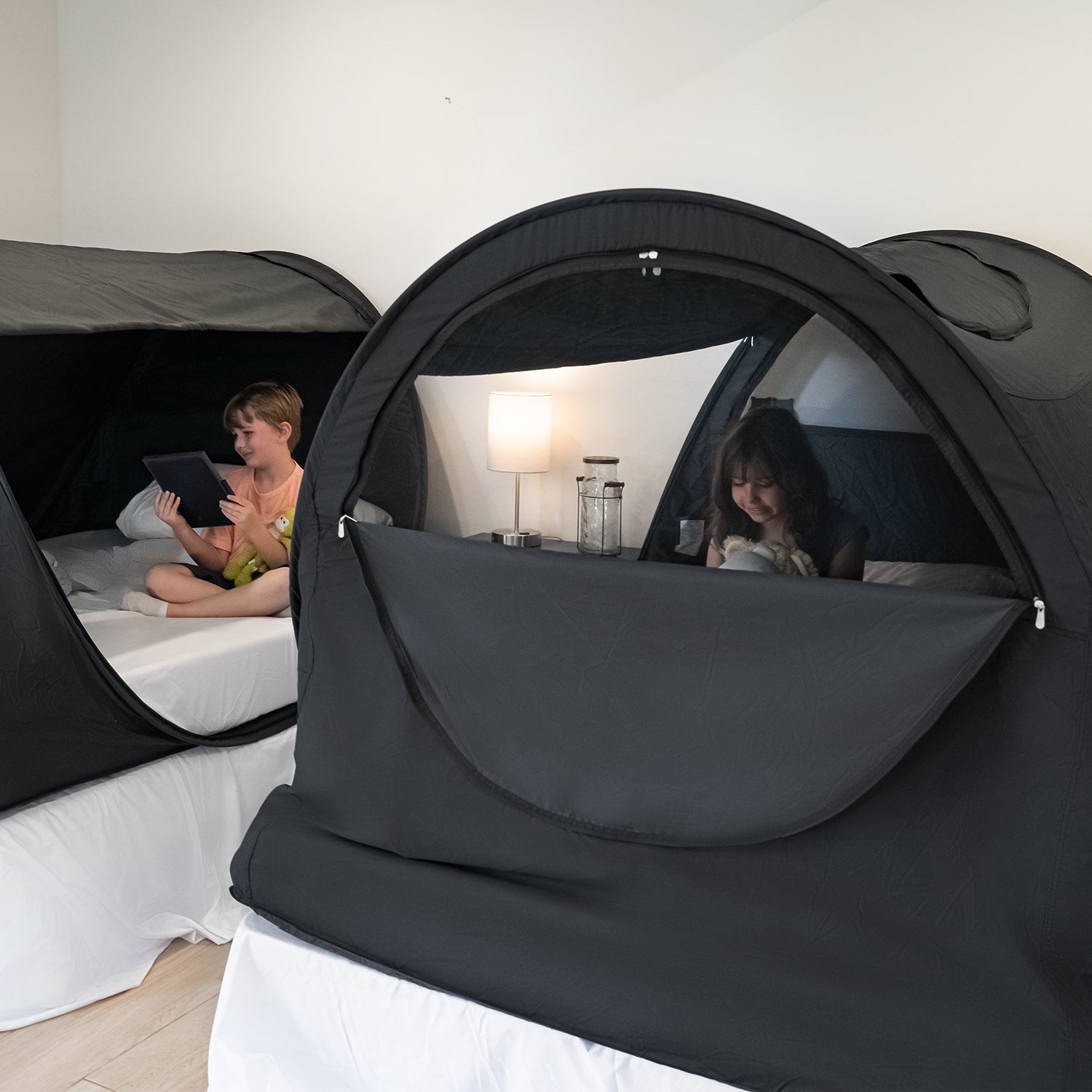alvantor pop up bed tent provide privacy for kids in shared room