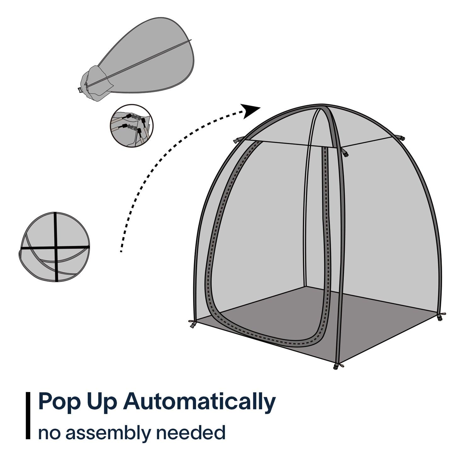 TopGold Weather Pod Instant Sports Tent Outdoor Pop Up Shelter For Up To 4 People