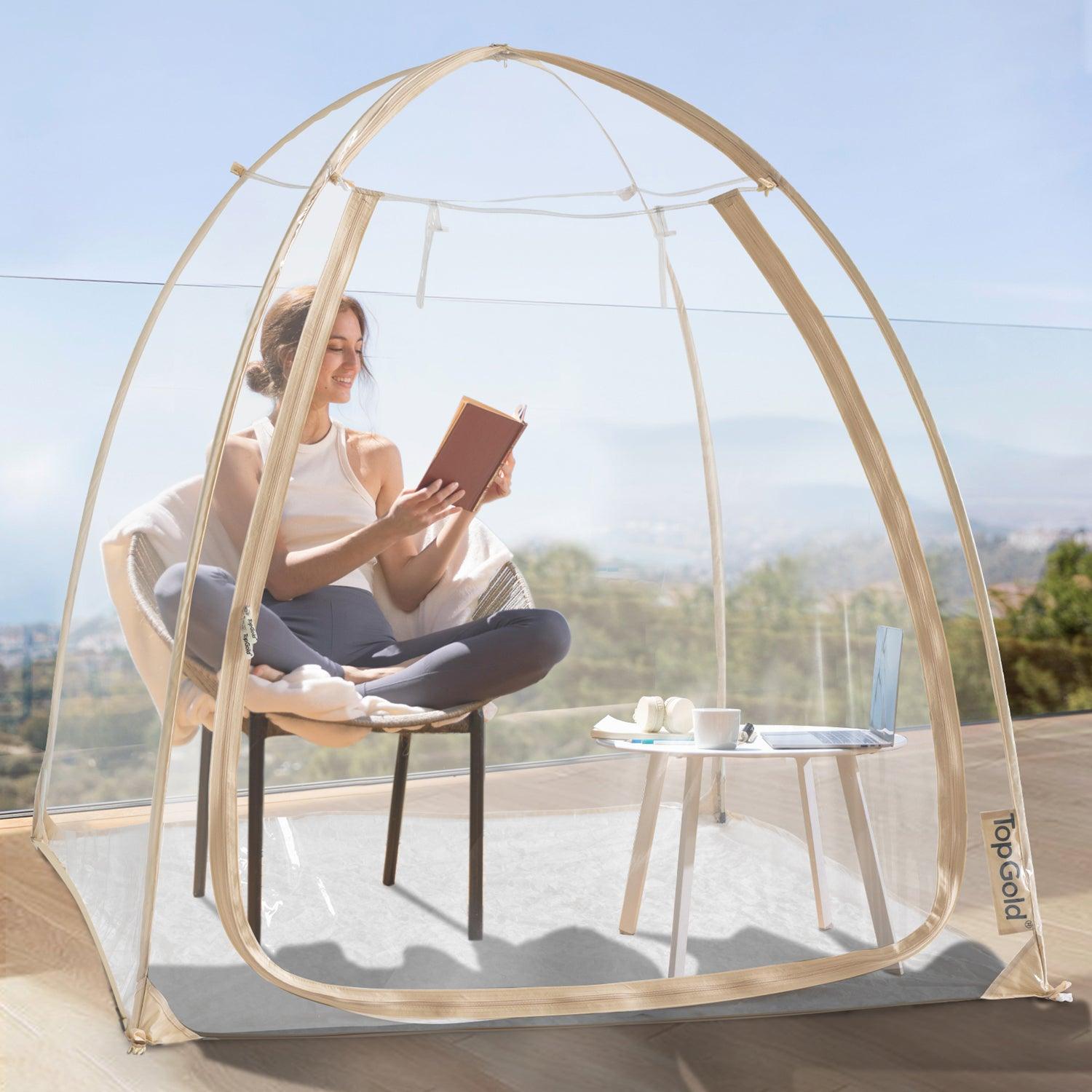 TopGold pop up weather pod for reading a book