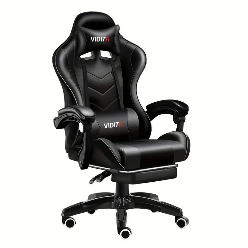 Ergonomic Racing Gaming Chair with Lumbar Support – Height Adjustable, Stylish & Comfortable Office Chair for Adults and Teens