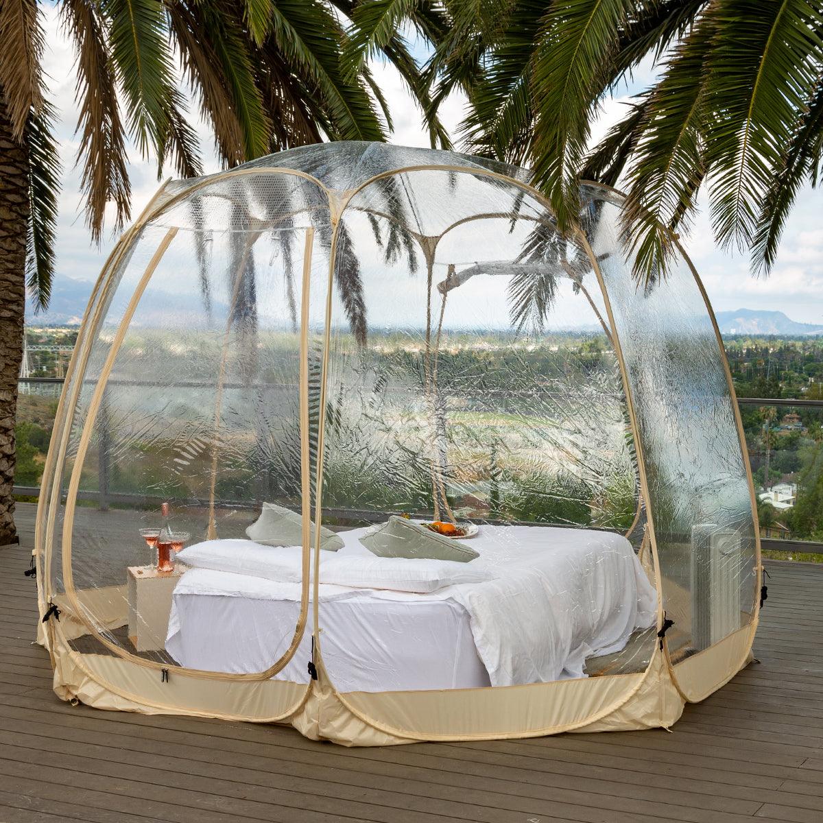 Alvantor 12'x12' Clear Bubble Tent, Extend Your Hot Tub Season - Alvantor