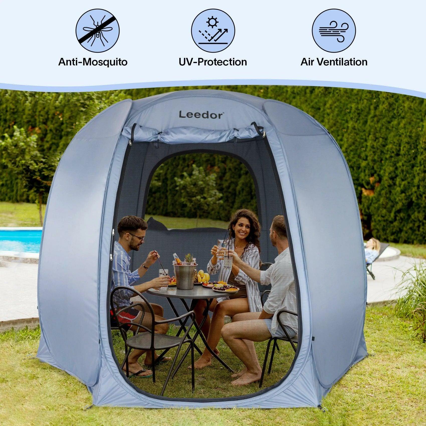 portable canopy with mesh door keep insects away
