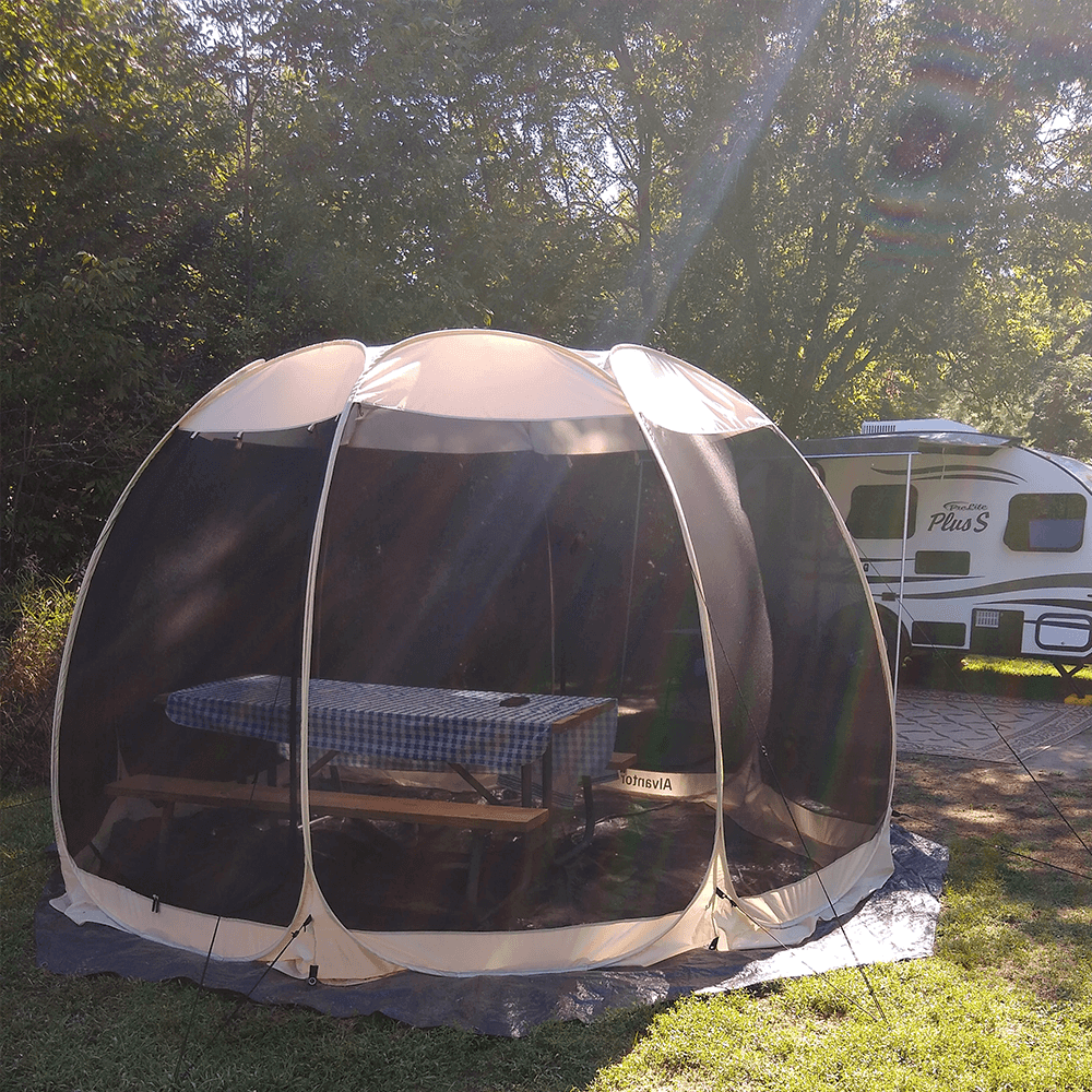 Alvantor 12'x12' Portable Screen House for Camping Quick Set Backyard Party Shelter - Alvantor