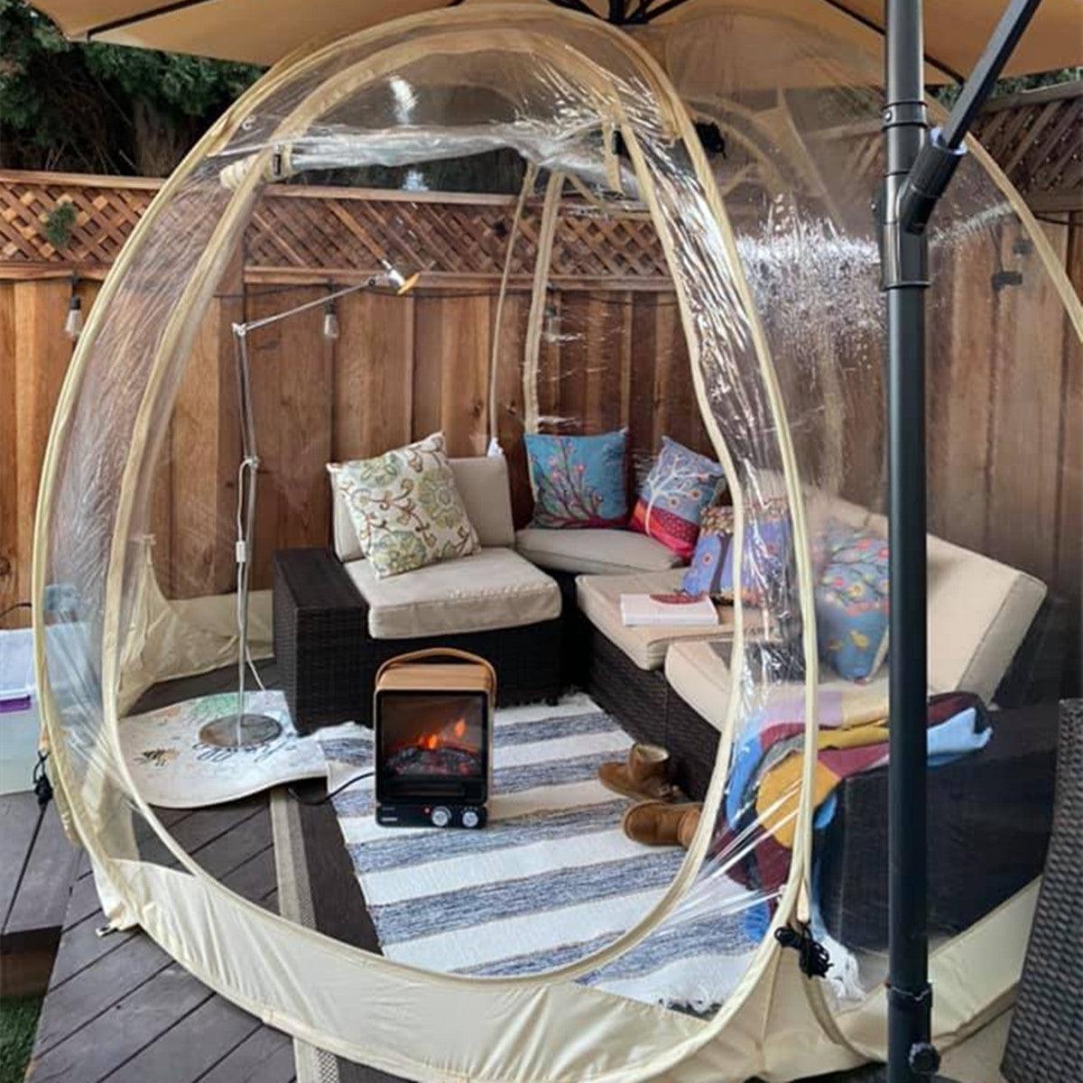Beige Bubble Tent™ Pop Up Gazebo™ Instant Pop-Up Canopy Patented