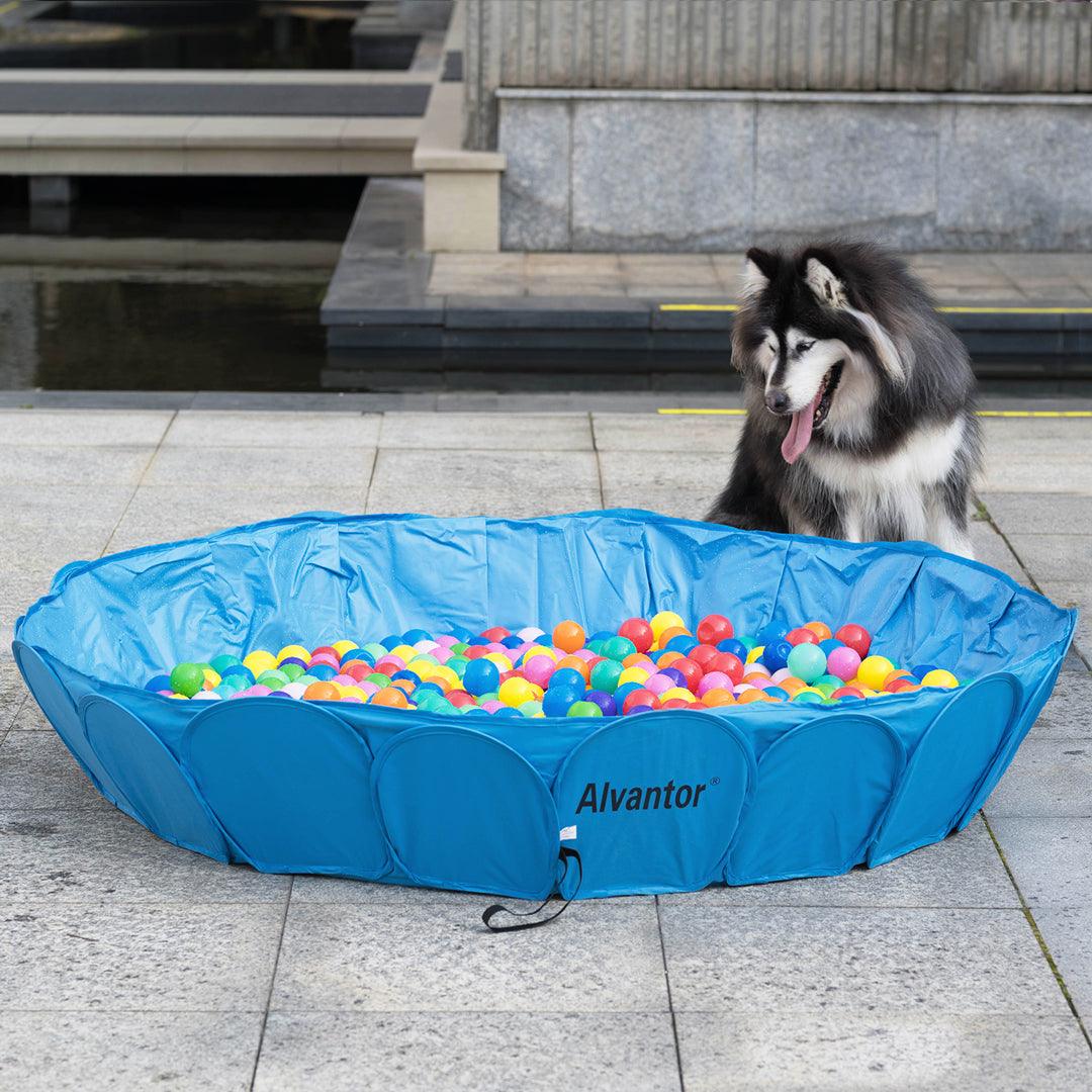 Alvantor Pet Swimming Pool Dog Bathing Tub Kiddie Pools Portable Pond Ball Pit