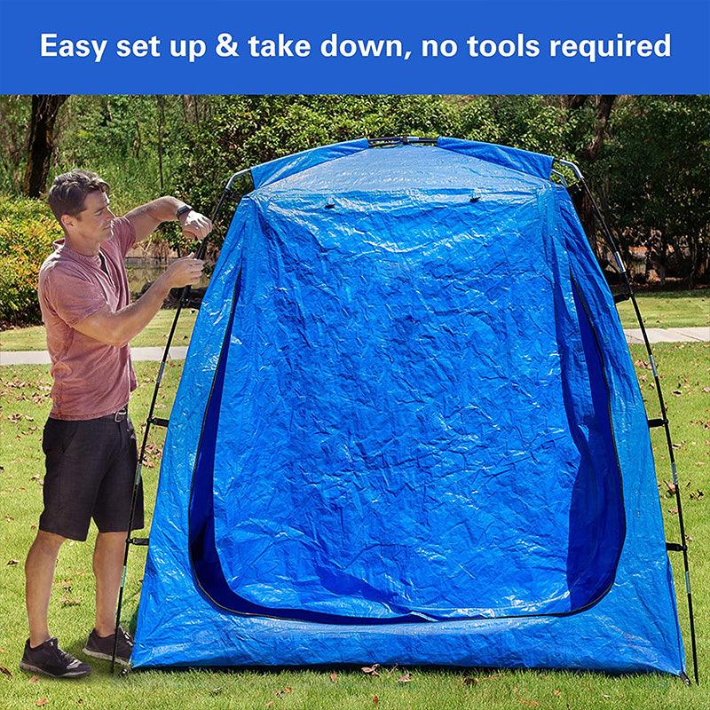 Bike Storage Shed Tent Waterproof Portable Backyard Outdoor Bicycle Yard Stash Shelter - Alvantor