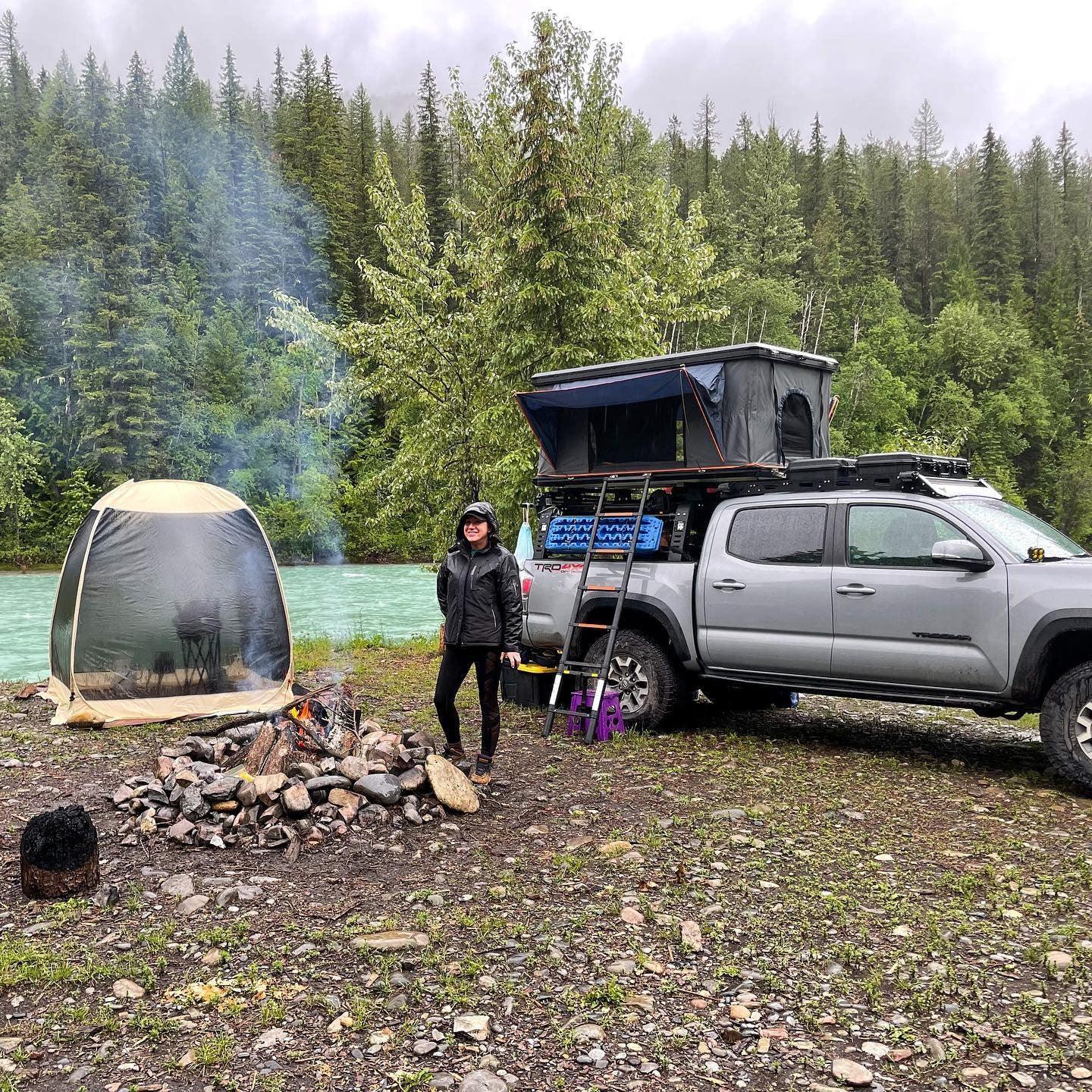 6'x6' pop up screen house for truck camping