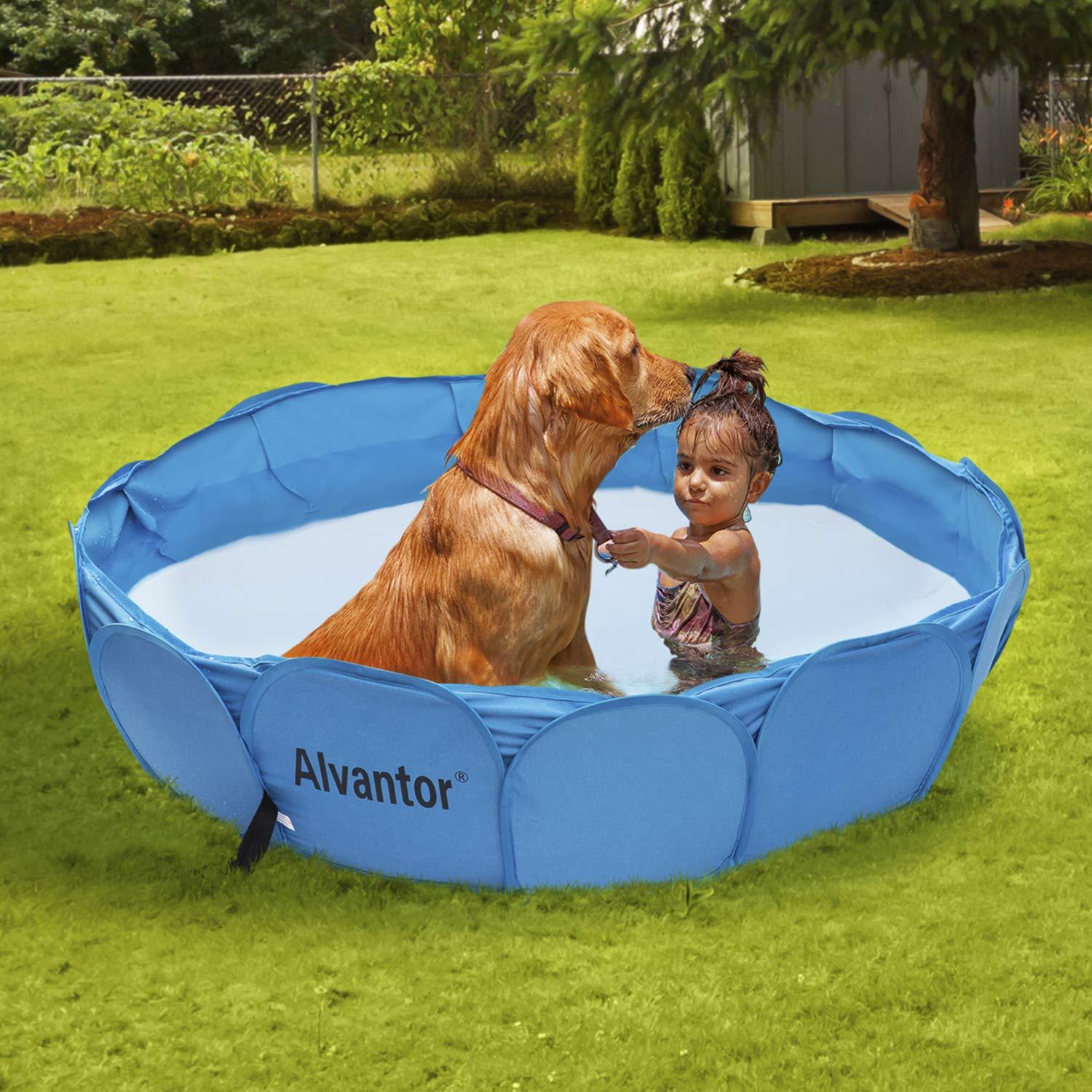 Alvantor Pet Swimming Pool Dog Bathing Tub Kiddie Pools Portable Pond Ball Pit