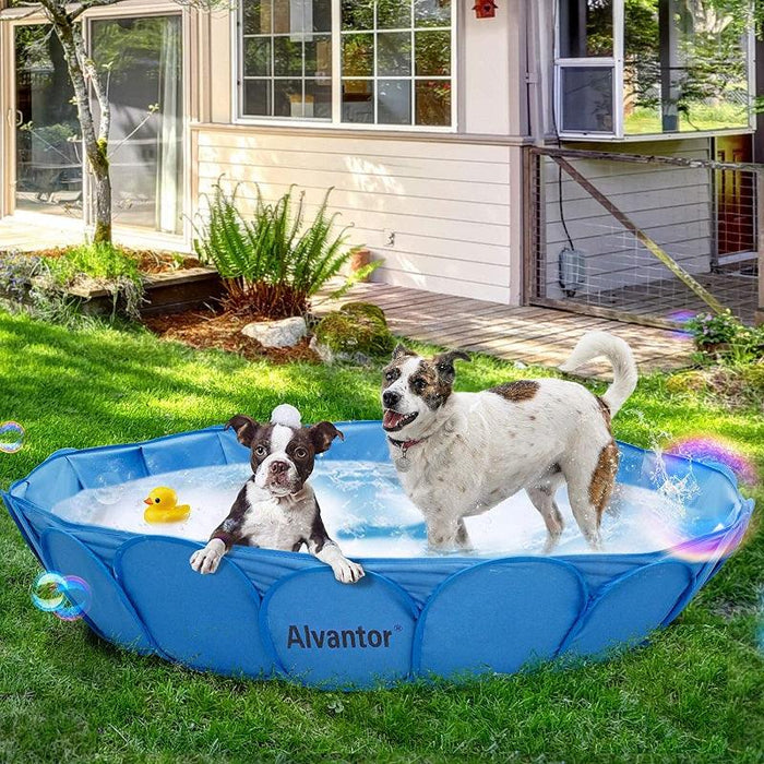Alvantor Sandbox Sandpit Outdoor Kids Pool Foldable Dog Bathing Tub Pl