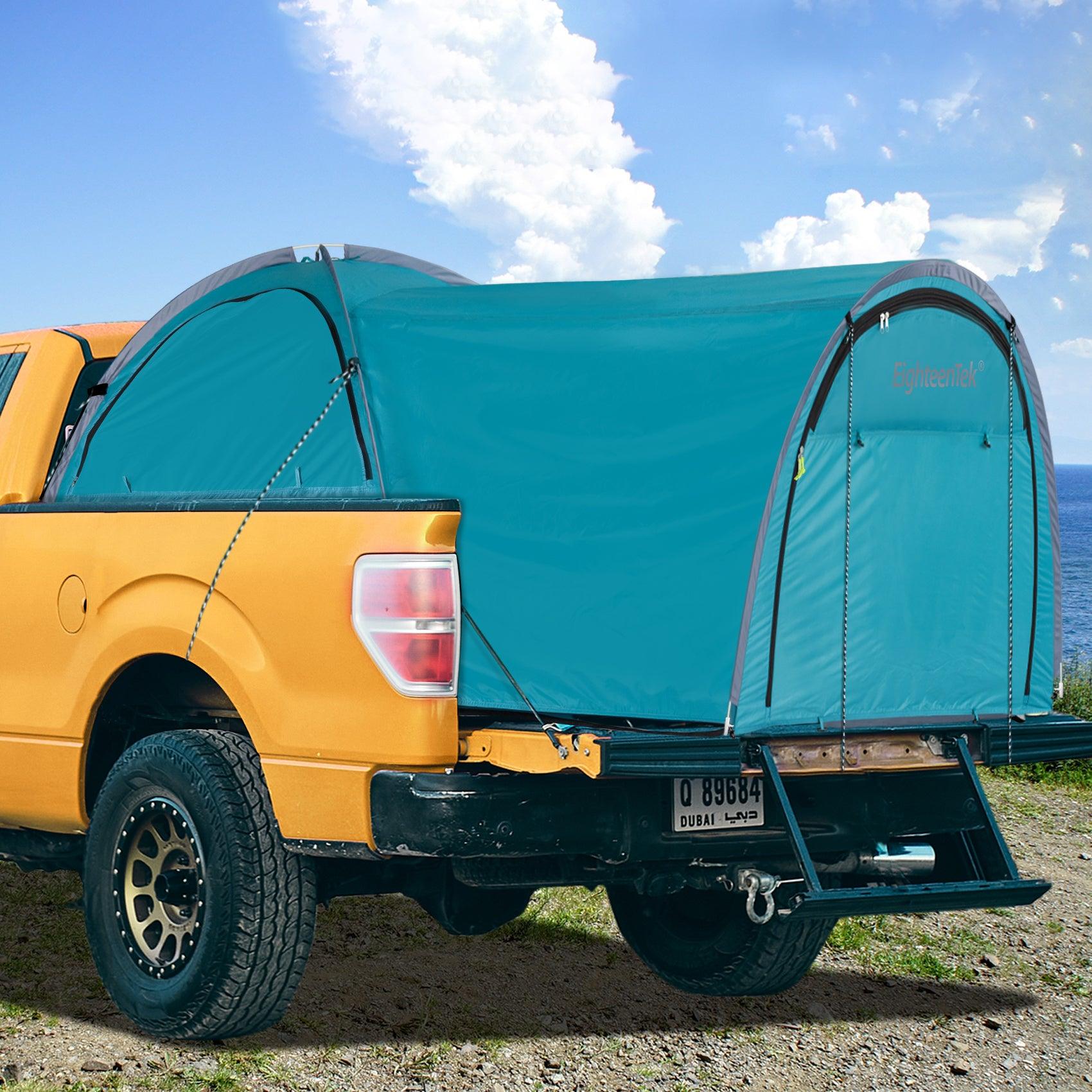 Eighteentek Pop Up Truck Tent Portable Pickup Outdoor Camping Canopy with Waterproof Rainfly