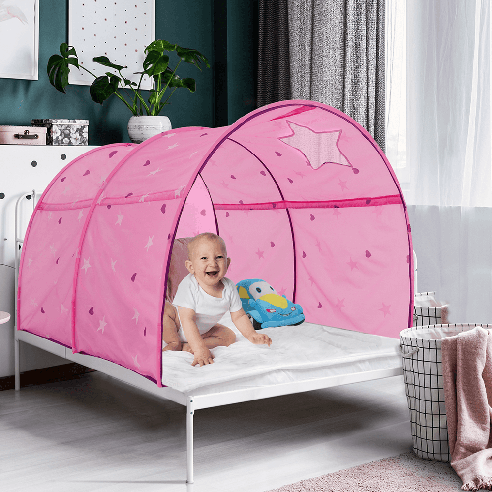 Kid bed tent top