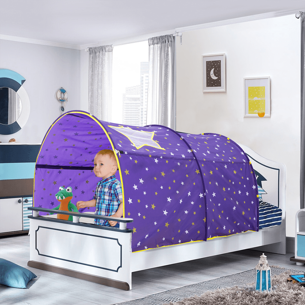 Kids twin canopy bed shop