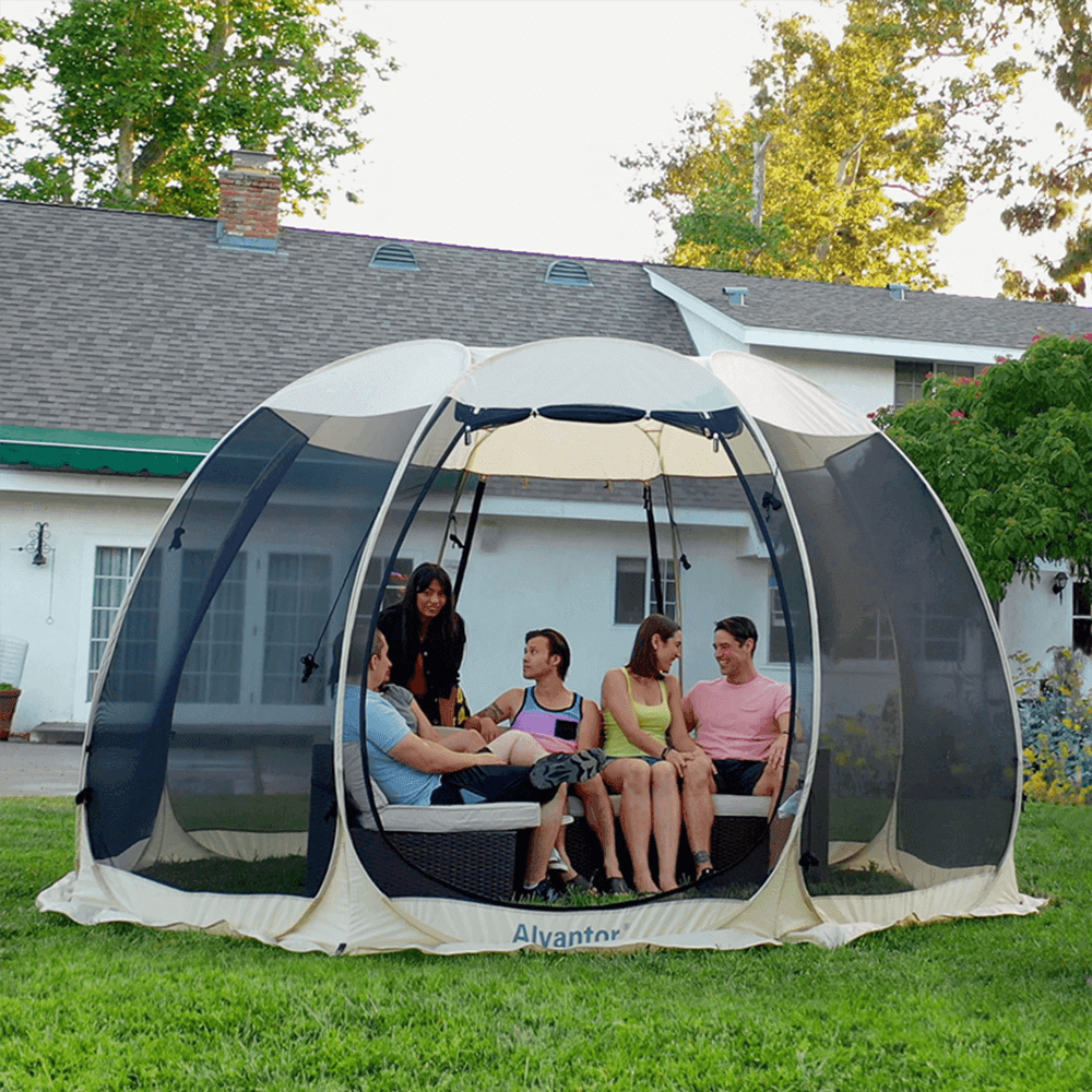 Alvantor 12 x12 Screen House Outdoor Instant Pop Up Canopy Gazebo