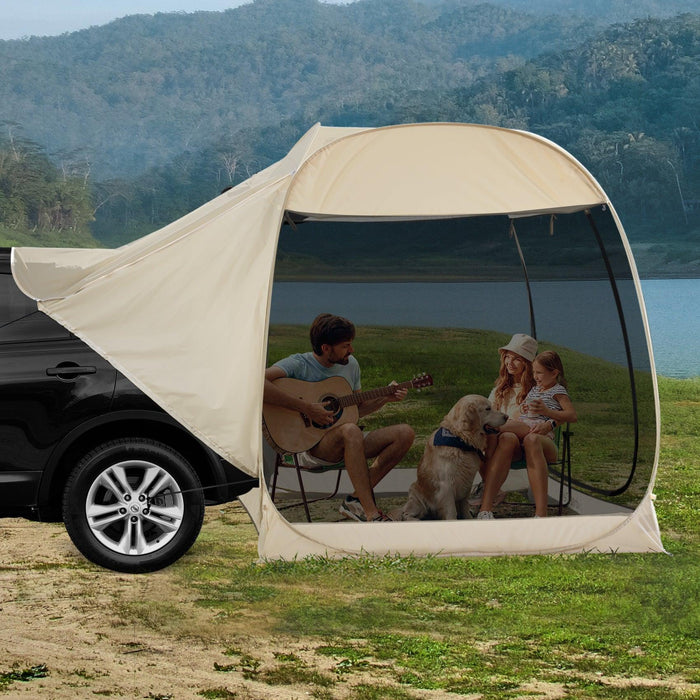 Buy 2-IN-1 Pop Up SUV Tent Instant Camping Screen Tent At Low-cost